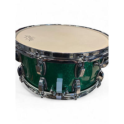 Used Ludwig 6.5in Legacy Series Snare Green Sparkle Drum