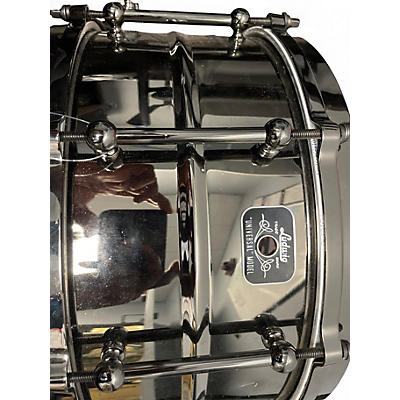 Used Ludwig 6X14 Black Beauty Snare Black Drum
