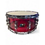 Used Ludwig 6X14 Vistalite Snare TRANSPARENT RED Drum TRANSPARENT RED 13