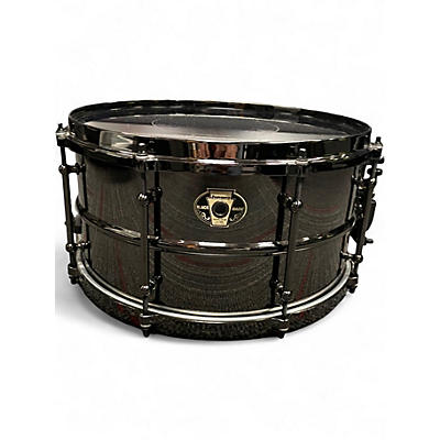 Used Ludwig 7X13 Black Magic Snare Black Drum
