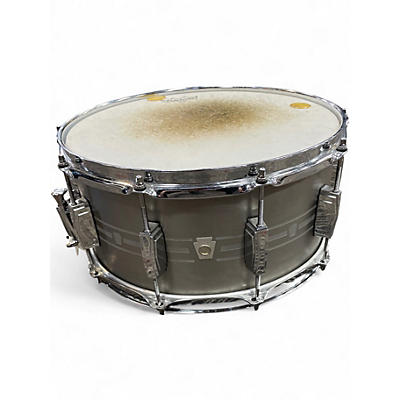 Used Ludwig 7X14 Heirloom Stainless Steel snare Stainless steel Drum