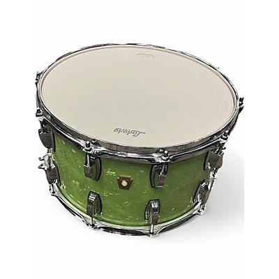 Used Ludwig 8X14 Classic Snare Emerald Green Drum