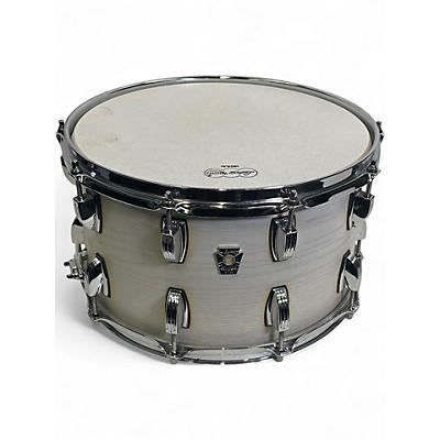 Used Ludwig 8X14 Keystone Snare Alpine White Drum