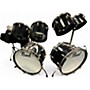 Used Ludwig 9 Piece Vistalite Black Drum Kit Black
