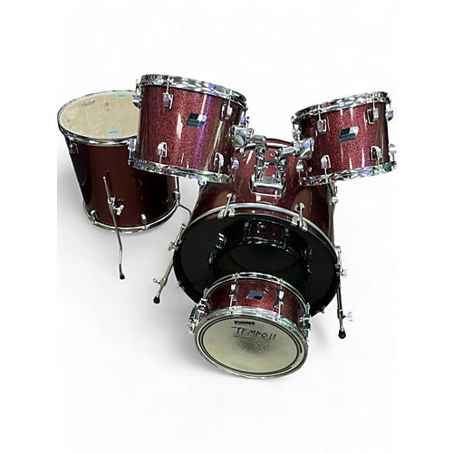 Ludwig Used Ludwig Backbeat 5 Piece Wine Red Drum Kit Wine Red