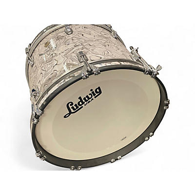 Used Ludwig Classic Maple 3pc Downbeat White Drum Kit
