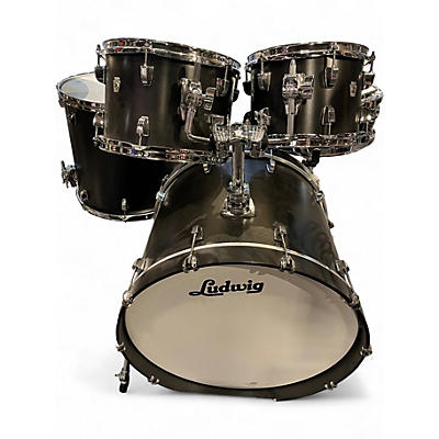 Used Ludwig Neusonic 4pc Studio Black Drum Kit