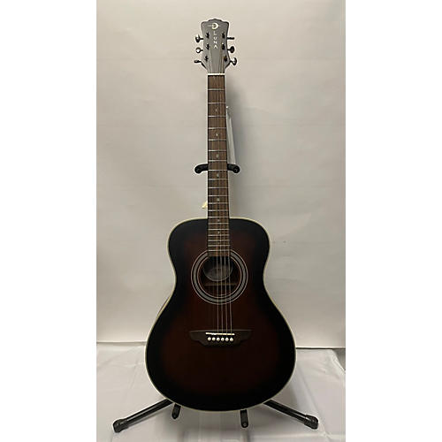 Luna Guitars Used Luna ART V FOLK L Brown Acoustic Guitar Brown