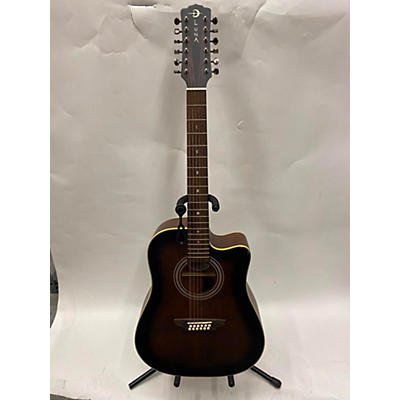 Used Luna ARTVDCE12 Brown 12 String Acoustic Guitar