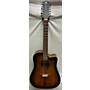 Used Luna Guitars Used Luna Art V DCE 12 Brown Burst 12 String Acoustic Electric Guitar Brown Burst