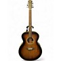 Used Luna Art Vintage Folk JE Vintage Distressed Brownburst Acoustic Electric Guitar Vintage Distressed Brownburst