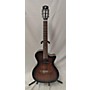 Used Luna Guitars Used Luna Art Vintage Nylon Brown Sunburst Classical Acoustic Electric Guitar Brown Sunburst