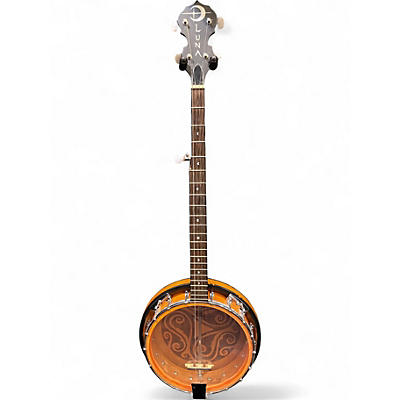 Used Luna Celtic 5 String 2 Tone Sunburst Banjo