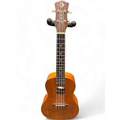 Used Luna Concert Tattoo Mahogany Ukulele