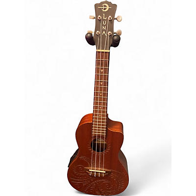 Used Luna Concert Tattoo Mahogany Ukulele