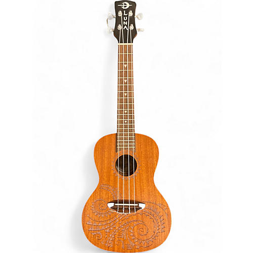 Luna Guitars Used Luna Concert Tattoo Natural Ukulele Natural