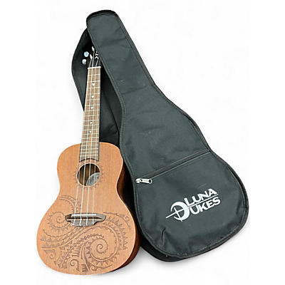 Used Luna Concert Tattoo Natural Ukulele