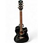 Used Luna Fauna Phoenix Black Acoustic Electric Guitar Black