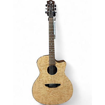Used Luna Gypsy Spalt Acoustic Electric Natural Acoustic Electric Guitar