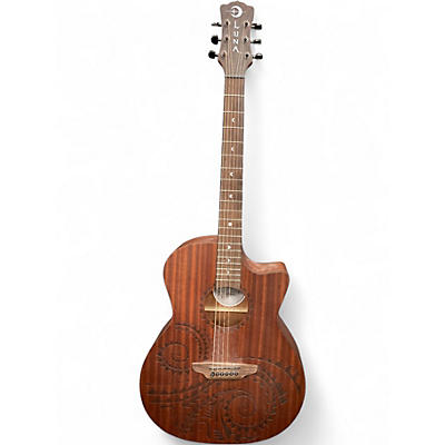 Used Luna Gypsy Tatto Mahogany Mahogany Acoustic Electric Guitar