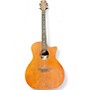 Used Luna Gypsy Tattoo Mahogany Acoustic-Electric Grand Concert Guitar Satin Natural Natural Acoustic Electric Guitar Natural