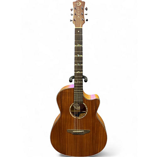 Luna Guitars Used Luna HT Koa  Natural Acoustic Electric Guitar Natural