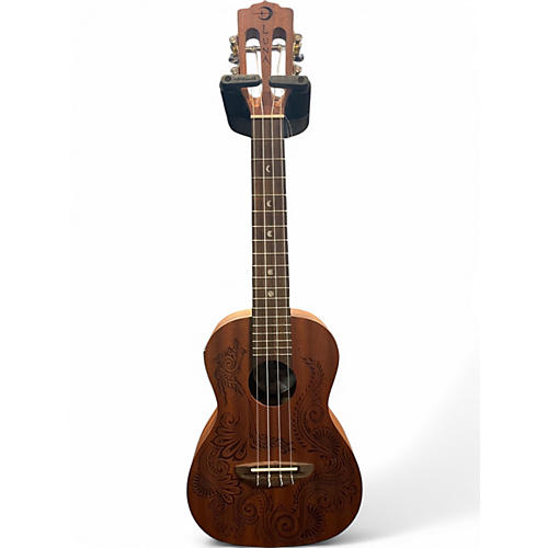 Used Luna Henna Dragon Concert Ukulele Mahogany Ukulele Mahogany