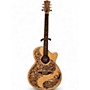 Used Luna Henna Paradise Natural Acoustic Electric Guitar Natural