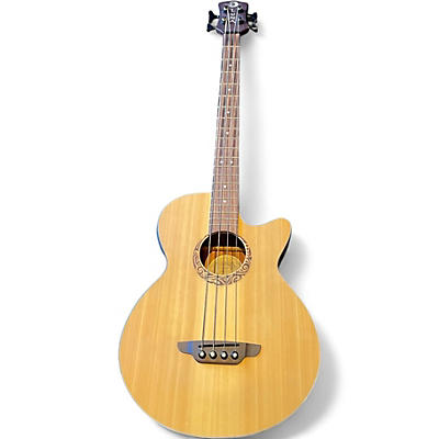 Used Luna LAB 30 TRIBAL Natural Acoustic Bass Guitar