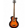 Used Luna LAB 34 TRIBAL TSB 3 Tone Sunburst Acoustic Bass Guitar 3 Tone Sunburst