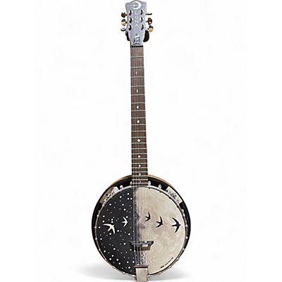 Used Luna Moonbird Black Banjo