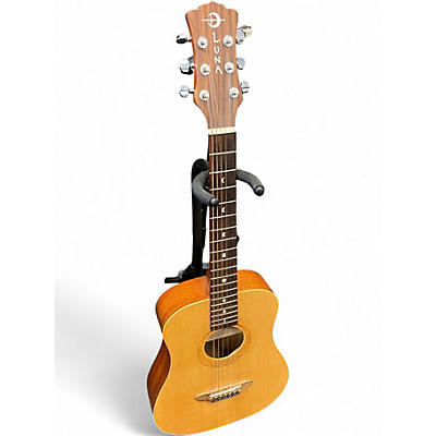 Used Luna SAFARI MUSE TRAVEL GUITAR Natural Acoustic Guitar