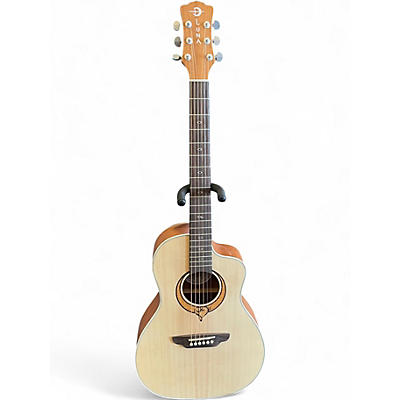 Used Luna SONG PARLOR Natural Acoustic Electric Guitar