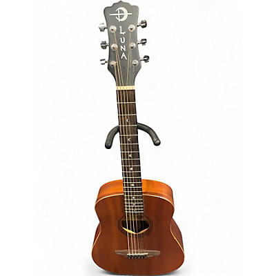 Used Luna Safari 3/4 Size Mahogany Acoustic Guitar