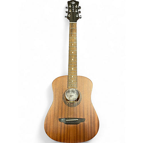 Luna Used Luna Safari Mahogany 3/4 Natural Acoustic Guitar Natural