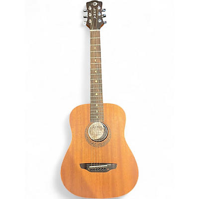 Used Luna Safari Tattoo 3/4 Size Mahogany Acoustic Guitar