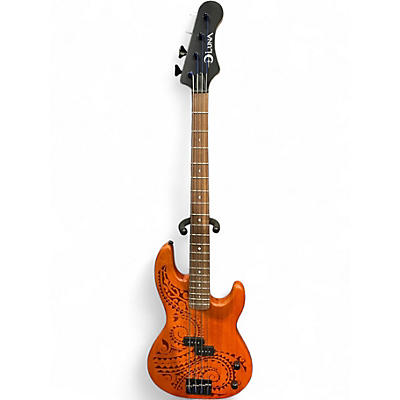 Used Luna TATTOO BASS Walnut Electric Bass Guitar