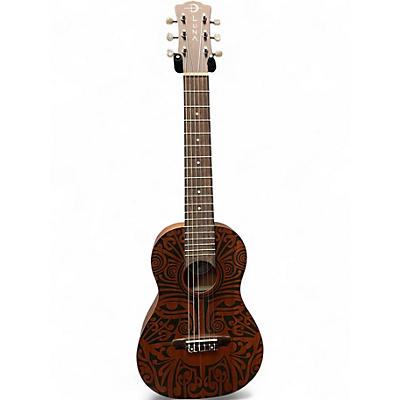Used Luna TRIBAL BARITONE Natural Ukulele