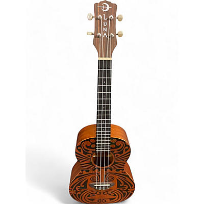 Luna Guitars Used Luna TRIBAL TENOR Natural Ukulele