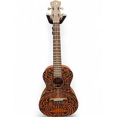 Used Luna TRIBAL TENOR Natural Ukulele