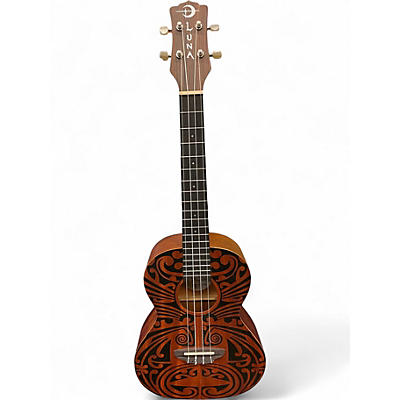 Used Luna TRIBAL TENOR Natural Ukulele