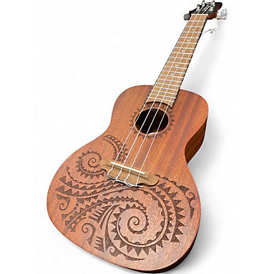 Used Luna Tattoo Concert Ukulele Mahogany Ukulele