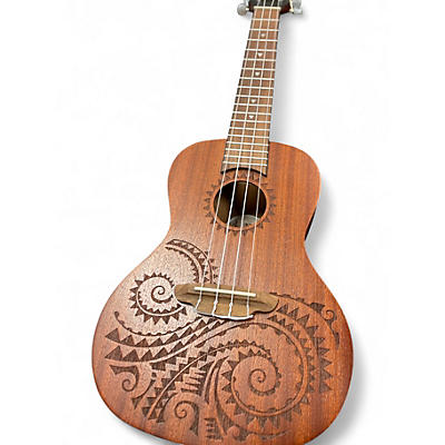 Used Luna Tattoo Concert Ukulele Mahogany Ukulele