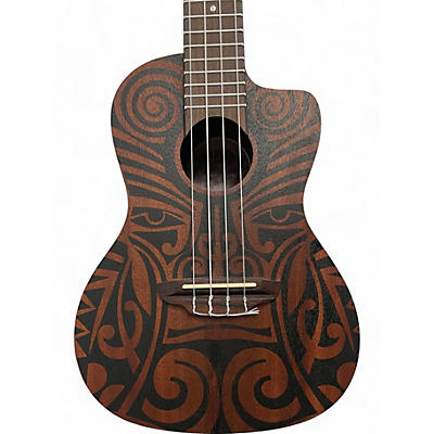 Luna Guitars Used Luna Tribal Concert Cutaway Electric Natural Ukulele