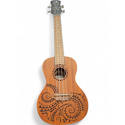 Used Luna UKE TC MAH Brown Ukulele