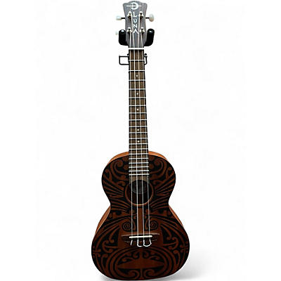 Used Luna UKE Tribal Tenor Brown Ukulele