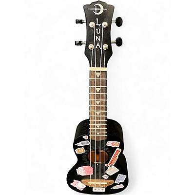 Used Luna Uke VMS BKS Black Ukulele