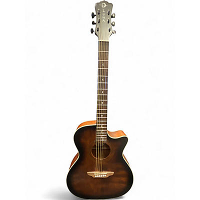 Used Luna Vintage Dreadnought Cutaway Acoustic Electric - Solid Top Mahogany Acoustic Electric Guitar