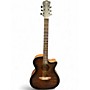 Used Luna Vintage Dreadnought Cutaway Acoustic Electric - Solid Top Mahogany Acoustic Electric Guitar Mahogany