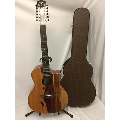 Luna Guitars Used Luna Vista Eagle 12 Custom Graphic 12 String Acoustic Electric Guitar